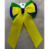 Kit 3 Laços De Cabelo Infantil Bico De Pato Luxo Brasil Copa 2026