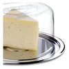 Queijeira Inox Com Tampa Acrílica Porta Queijo