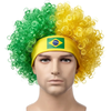 Peruca Faixa De Cabelo Brasil Verde Amarelo Fantasia Copa