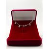 Pulseira com Pedras Branca em Prata