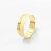 Aliança de Casamento 6mm Friso Diamantado Ouro 18k (Unidade)