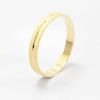 Aliança de Casamento 3mm Diamantada Com Um Friso Ouro 18k (Unidade)