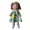 Kit Vestido com Boneca Bebê 100% Algodão - Limão