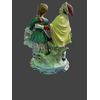 Grupo escultórico figuras de camponeses da marca  Sitzendorf