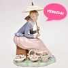 Florista com sombrinha Lladró