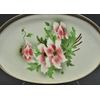 Bandeja em faiança com motivo floral 