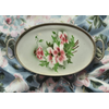 Bandeja em faiança com motivo floral 