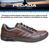 Sapatênis Pegada Masculino Casual em Couro – Design Moderno e Confortável - Cor Pinhão