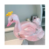  Bóia Inflável de Natação Infantil com Design em Formato de Cisne com Lantejoulas
