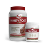 COMBO FORÇA E INTENSIDADE - WHEY FORT 3W 900G CHOCOLATE + CREATINE 300G
