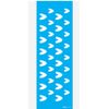 Stencil Corações 10x30cm - Opa