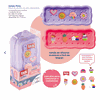 Estojo Picky Holic Charm Rosa - Em Silcone - Com 4 Pins - Tris