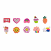 Estojo Picky Holic Charm Rosa - Em Silcone - Com 4 Pins - Tris