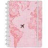 Caderno Inteligente By Gocase Mapa Mundi Rosa A4 - 