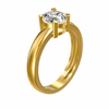 Anel Solitário FR DAY - Moissanite 1,00ct