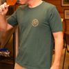 CAMISETA VERDE ESTONADA