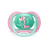CHUPETAS AVENT RECEM NASCIDO 0 A 6 M SILICONE MENINA KIT 2UN