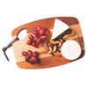TÁBUA RETANGULAR COM FURO TRAMONITNA ORGANIC EM TECA 30 CM