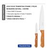JOGO FACAS TRAMONTINA KIT CONJUNTO COZINHA CHEF CHURRASCO 2P