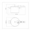 PANELA PRESSÃO AÇO INOX 4,5L BRAVA