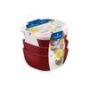 JOGO DE POTES TRAMONTINA MIXCOLOR EM POLIPROPILENO VERMELHO COM TAMPA TRANSPARENTE 600ML 3 PEÇAS