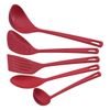 JOGO DE UTENSÍLIOS TRAMONTINA VERMELHO EM NYLON 5 PÇS