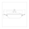 PANELA WOK ANTIADERENTE 3,3L COM TAMPA LORETO-TRAMONTINA