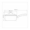 PANELA CERAMICA ANTIADERENTE COM TAMPA 20CM 2,6L-TRAMONTINA