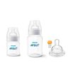 KIT 2 MAMADEIRAS CLASSICA ANTICOLICA 125/260ml TRANSP.+ 1 BICO Nº 4 - PHILIPS AVENT