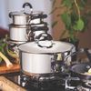 CAÇAROLA FUNDA AÇO INOX DUO SILICONE
