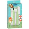 JOGO TALHERES INFANTIL TRAMONTINA INTRODUÇÃO ALIMENTAR INOX