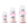 MAMADEIRA AVENT 125/260/330ml MENINA ROSA CLASSICA KIT 3 UN