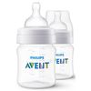 KIT 2 MAMADEIRAS AVENT CLÁSSICA ANTI-CÓLICA 125ml - 0% BPA - TRANSP. - PHILIPS AVENT