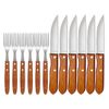 CONJUNTO CHURRASCO GARFO E FACA 12 PEÇAS