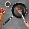 PEGADOR MULTIUSO MOLDE CINZA - UTENSILIO DE SILICONE E CABO DE ACO INOX E SILICONE