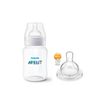 KIT 1 MAMADEIRA CLASSICA ANTICOLICA 260ml TRANSP + 1 BICO Nº 4 - PHILIPS AVENT