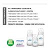 KIT MAMADEIRA AVENT 3UN 125\/260\/330ML CLASSICA MENINA MENINO