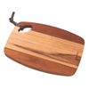 TÁBUA RETANGULAR COM FURO TRAMONITNA ORGANIC EM TECA 30 CM