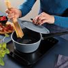 JOGO DE PANELAS TRAMONTINA SPEZIA INDUCTION EM ALUMINIO COM REVESTIMENTO INTERNO E EXTERNO ANTIADERENTE STARFLON EXCELLE
