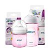 KIT 2 MAMADEIRAS AVENT PÉTALA ANTI-CÓLICA 125ml e 260ml - 0% BPA - ROSA - PHILIPS AVENT