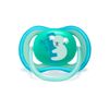 CHUPETAS AVENT SILICONE MENINO 18 MESES+ KIT 2UN + ESTOJO