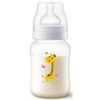 KIT 2 MAMADEIRAS CLÁSSICA ANTICÓLICA 260/330ml GIRAFA+1 BICO Nº4-PHILIPS AVENT