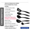 JOGO KIT UTENSILIOS COZINHA COLHER CONCHA TRAMONTINA 5 PÇS