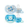 KIT 2 CHUPETAS AVENT MENINO ULTRA AIR DECORADA 6-18 MESES - PHILIPS AVENT