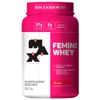 FEMINI WHEY PROTEIN COM COLAGENO 900G MAX TITANIUM MORANGO