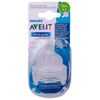 BICO MAMADEIRA AVENT CLASSICA ANTI-COLIC Nº 2 - 1m+ 2 UNID.EM SILICONE 0% BPA-PHILIPS AVENT