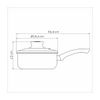 PANELA CERAMICA ANTIADERENTE COM TAMPA 18CM 2L - TRAMONTINA