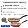 FRIGIDEIRA ANTIADERENTE TRAMONTINA KIT 2 PEÇAS JOGO CONJUNTO