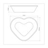 FORMA PARA BOLO CORAÇÃO TRAMONTINA BRASIL EM ALUMINIO COM REVESTIMENTO ANTIADERENTE STARFLON MAX VERMELHA 24 CM 1,1 L
