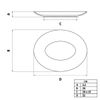 TRAVESSA OVAL QUARTZO EM PORCELANA JATEADA 32x25 CM TRAMONTINA